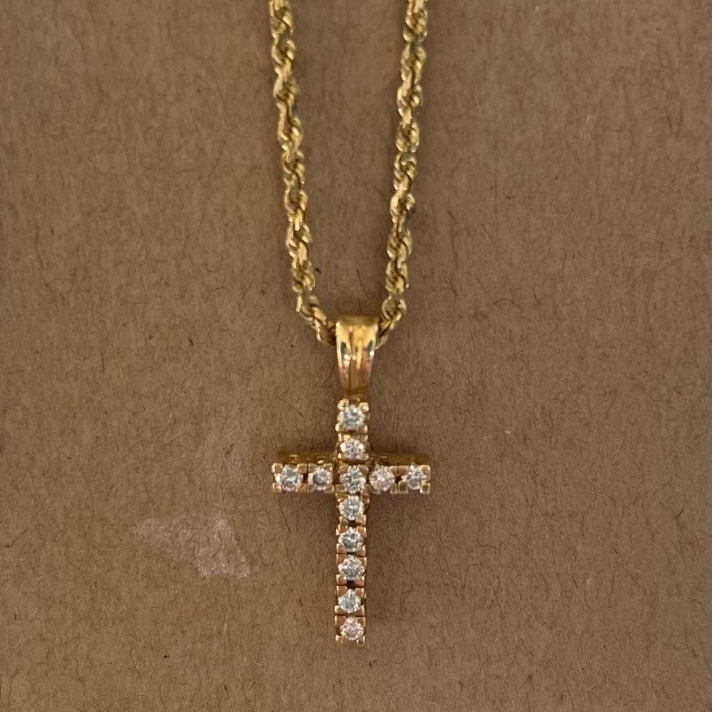 14K Gold Cross
